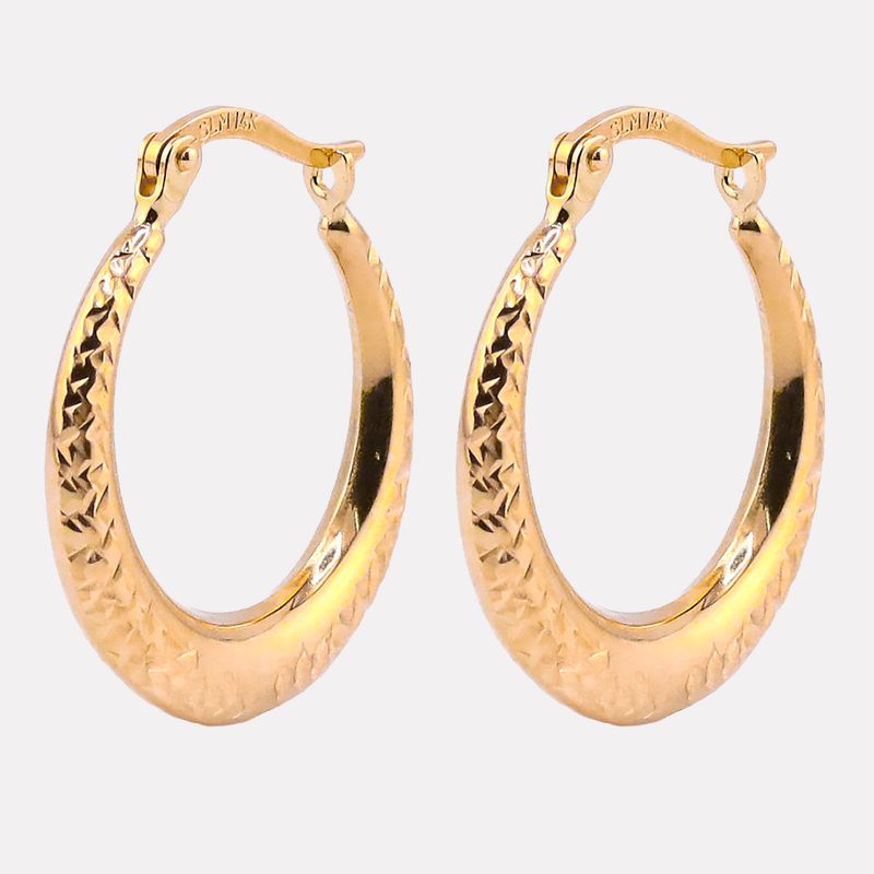 Arracadas Relimadas 14k 1.8g